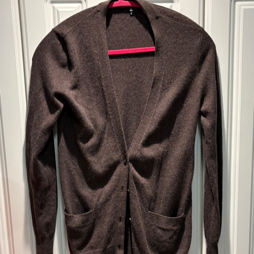 Talula Dark Brown Men's Cardigan Sweater